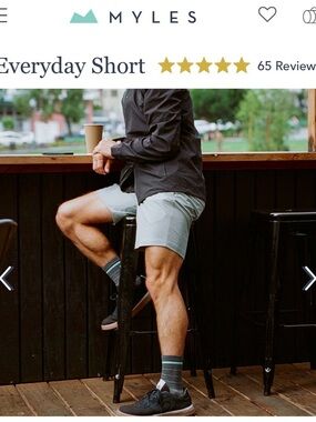 Myles “Everyday” Short 8” in Light Blue